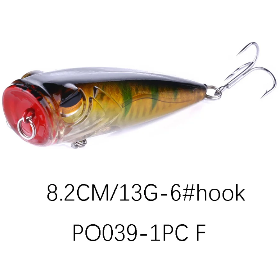 13g 8.2cm Saltwater Trolling Fishing Plug Hard Lure Topwater Popper Fishing Lures Buy
