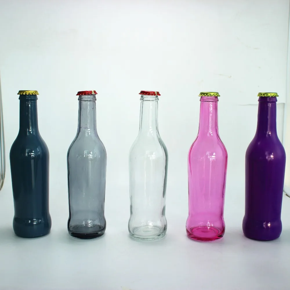 Wholesale 275ml Beverage Glass Bottles Soft Drink Glass Bottle With Tin