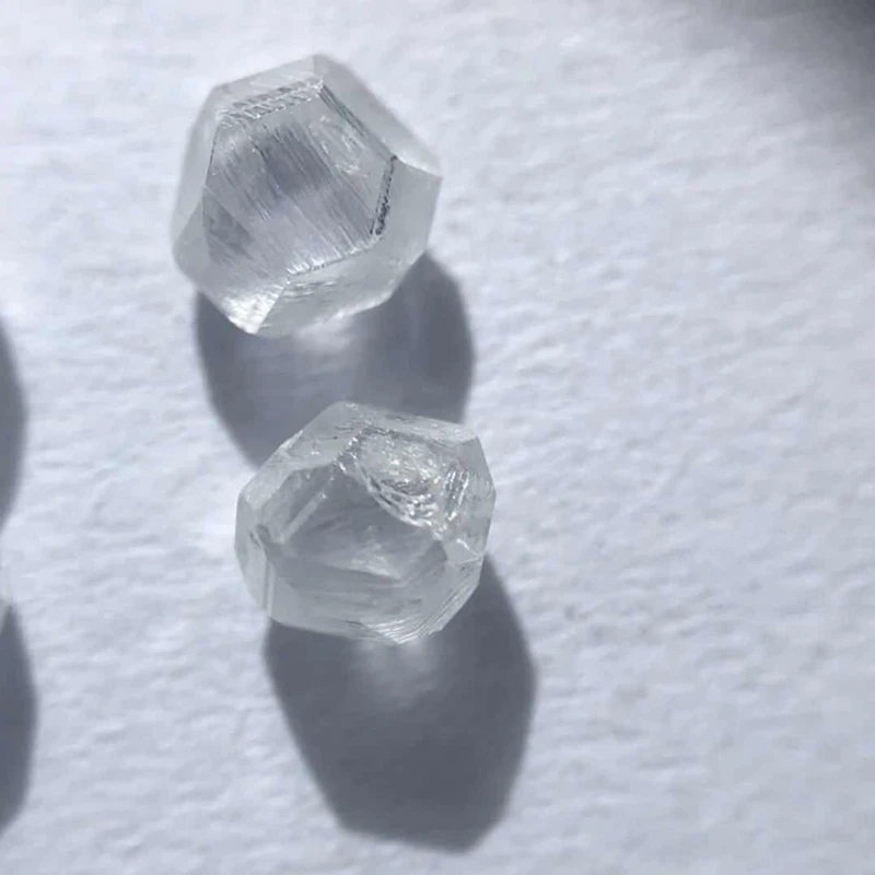 

Wholesale Synthetic Rough Uncut Diamond HPHT white rough diamond cheap lab grown diamond