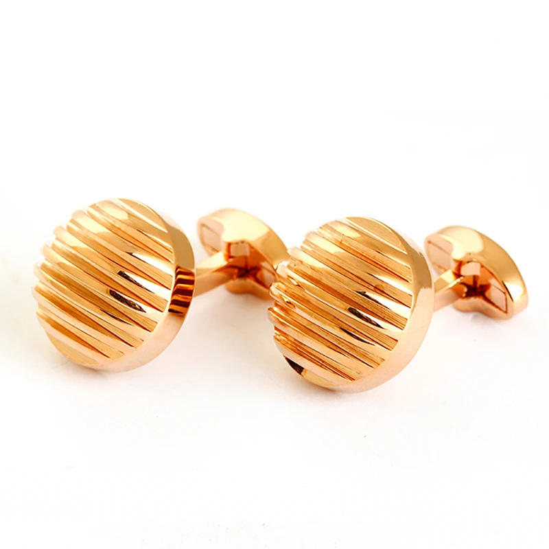 

Hangzhou men fashion custom cufflinks, Rose gold