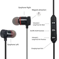 

Magnetic True Stereo waterproof wireless bluetooths 4.1 headset Sport Headphone earbuds Earphone With Mic MP3 For Iphone 8 X