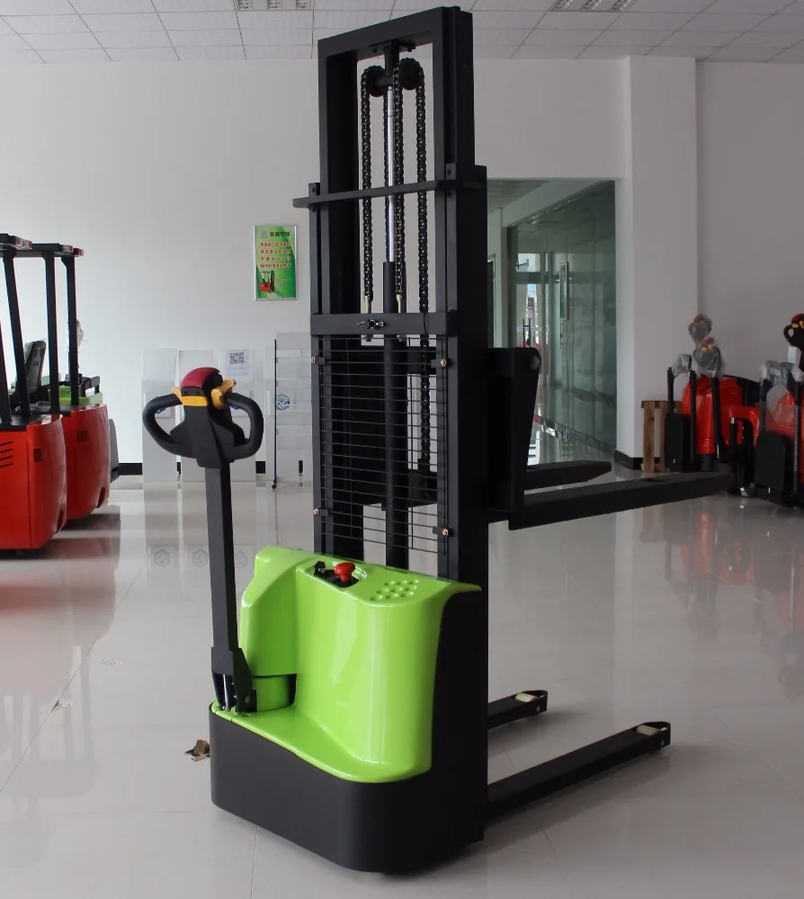 
Mini forklift 1500 kg 3000 mm DC motor pedestrian electric stacker CE certified 