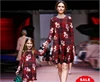 New Style Long Sleeve Christmas Dress Same Clothes For Mother And Daughter