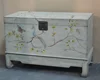 america antique reproduction classic country hand painted art furniture trunk