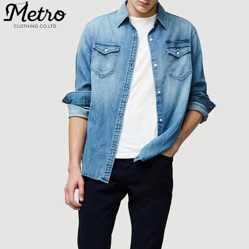lightweight denim shirts