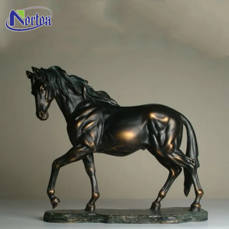 Decoration Usage Metal Copper Horse Statue Custom Antique Jumping Brass