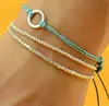 Exotic boho style silver plated turquoise with circle charm beaded bracelet