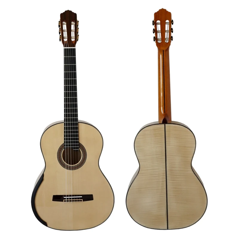 

China Aiersi Smallman classical Guitar with maple body, Natural