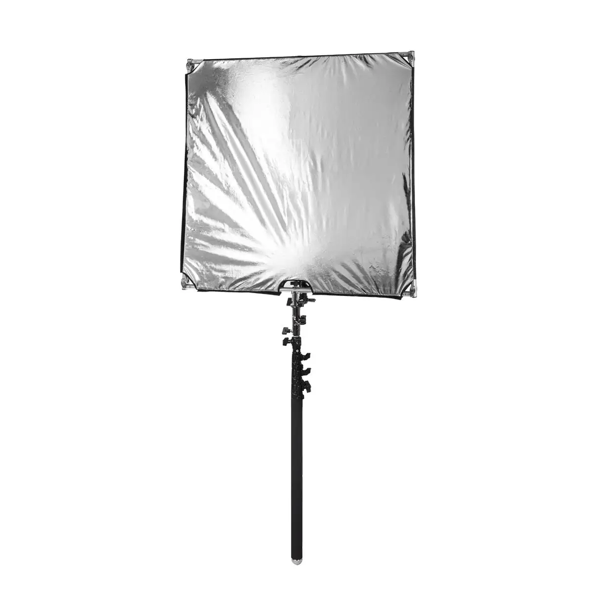 Collapsible Frame Diffusion & Silver/White Reflector Kit with Boom Handle and Carry Bag Pro Studio Solutions 145cm x 145cm Boom Sun Scrim 57in x 57in 