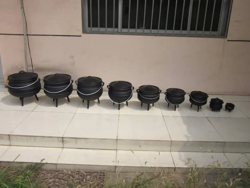 Biggest Potjie Pot The King Of 3 Legged Potjie Pot Size 30 Solid Cast Iron Tree Legged Potjie