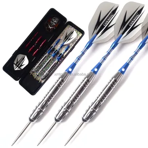 CUESOUL Professional Dart Set, Brass barrel with nickel plating, excellent for Sisal Dartboards & paper Darboards