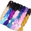 Fashionable ombre kanekalon synthetic hair 100% Kanekalon braiding hair wholesale