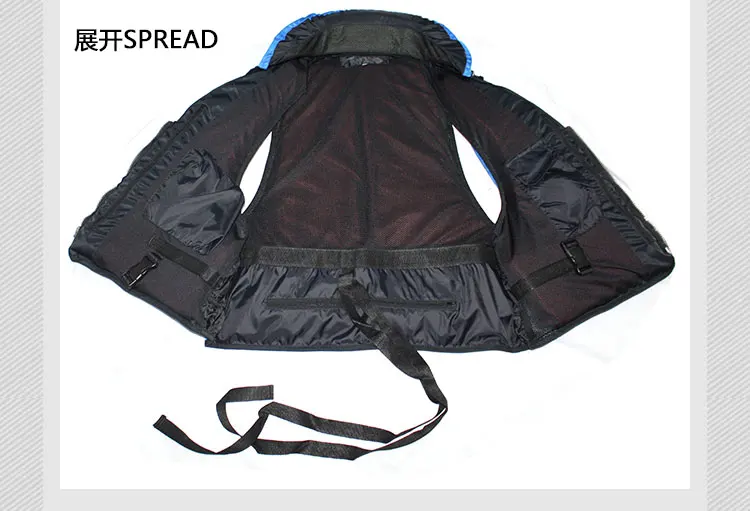 
Sea fishing life jacket detachable multi-pocket life-saving fishing Super buoyancy professional fishing life jacket adult 