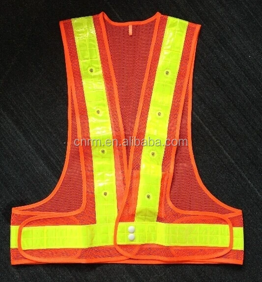 Best Selling Night Flashing Led Lights Safety Vest Led Reflective Vest