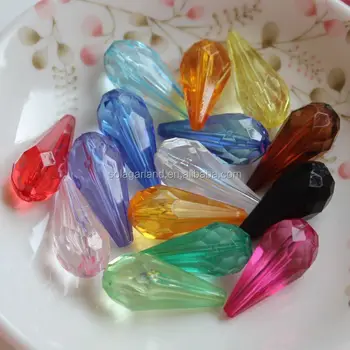 plastic teardrop beads