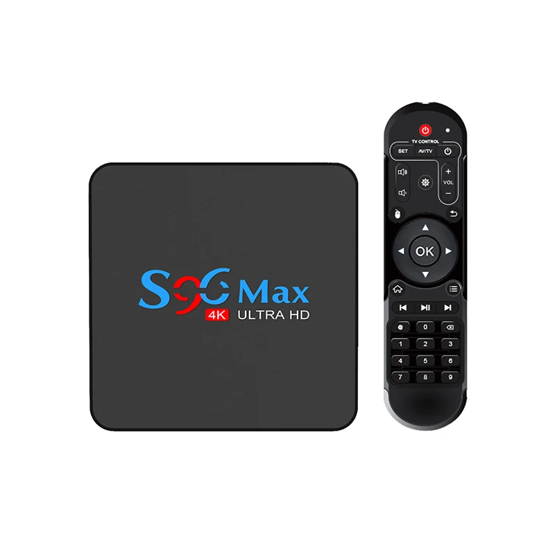 Cheapest Android TV Box 9.0 RK3318 4GB RAM 32GB ROM S96 MAX Internet Set Top Box