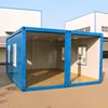 Solid recycled flat pack prefab self contained container house with CE certification