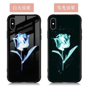 Luminous Glass TPU Glow Dark Phone Case iPhone XR