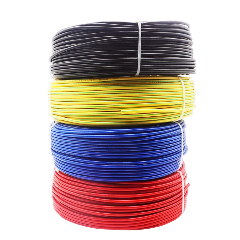 
Hot 1.5mm 2.5mm 4mm 6mm 10mm single core copper pvc house wiring electrical cable and wire price building wire 