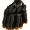 wholesale price ombre color 100% brazilian sew in human hair weaves with colored tips