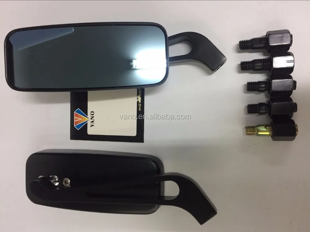 Black SIMSON MZ Motorcycle Rear Mirror