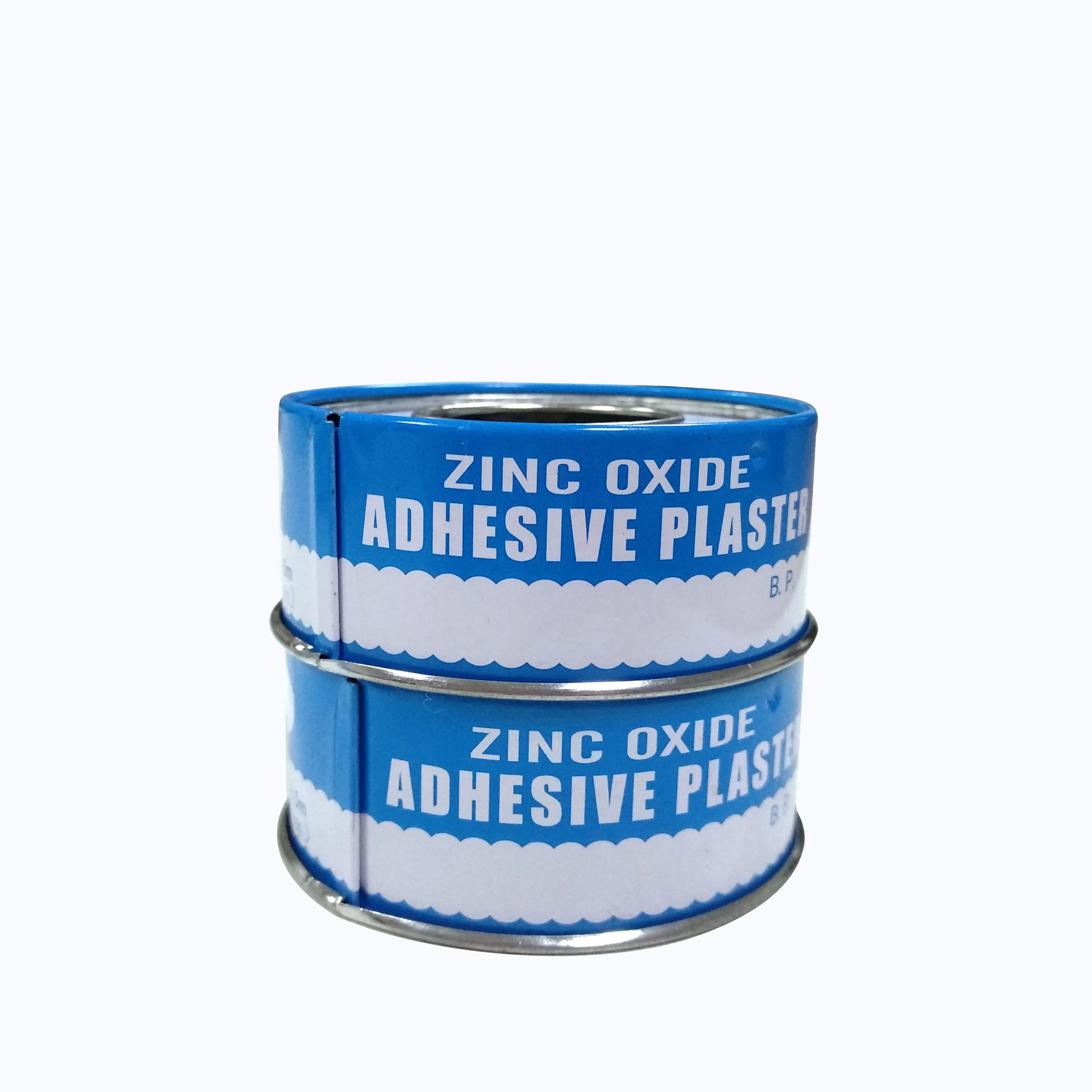 FDA CE ISO 1.25cmX5m Zinc Oxide Tape Medical Adhesive Plaster Roll with plastic spool and cover