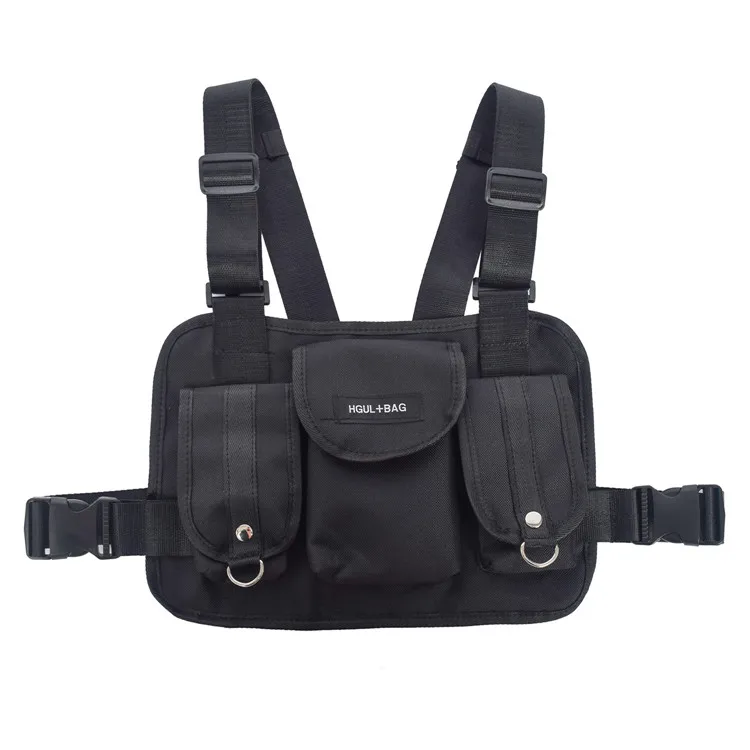 

Heavy Duty Fashion Multipurpose Shoulder Front Sports Chest Bag Pouch for Men and Women, Black, grey, purple, camo