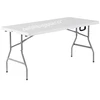 5FT folding table with hinged/152CM nice design white color table/camping style foldable table