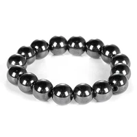 

Weight Loss Round Black Stone Magnetic Therapy Bracelet For Women Men Health Care Magnetic Hematite Beaded Stretch Bracelets