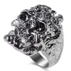 European and American Cross-border Explosion Accessories Retro Faucet Ring Exaggeration Skull Ring