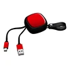 Promotional High Quality Small Mini Usb 2.0 Data Cable Custom Logo Retractable Micro Usb Cable