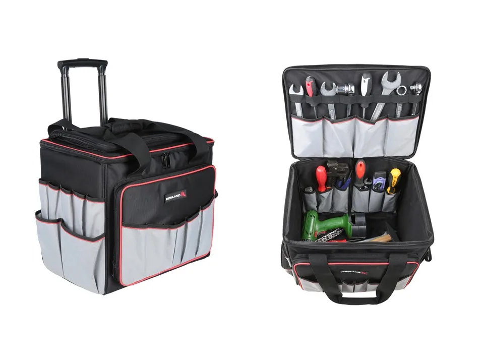 Large Capacity Heavy Duty Oem Rolling Electrician Tool Bags With Wheels