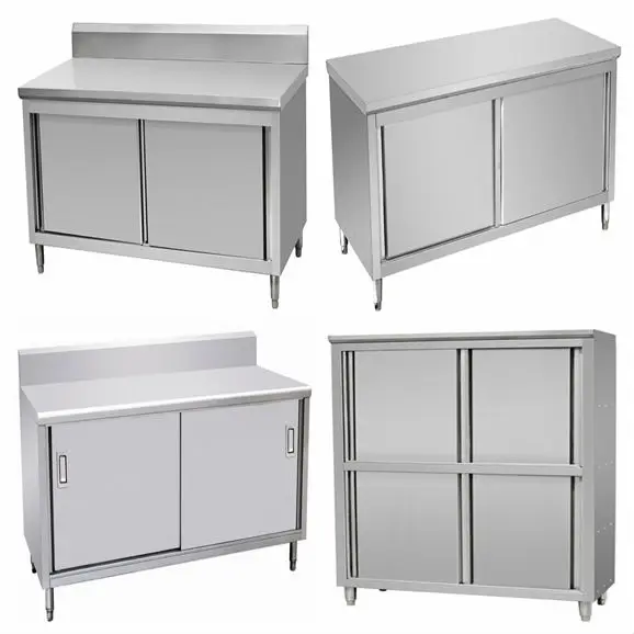 Restaurant Hotel Equipment Stainless Steel Kitchen With Sliding