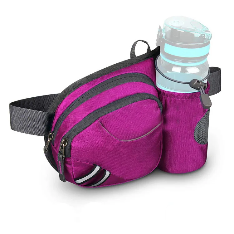 running bum bag with water bottle