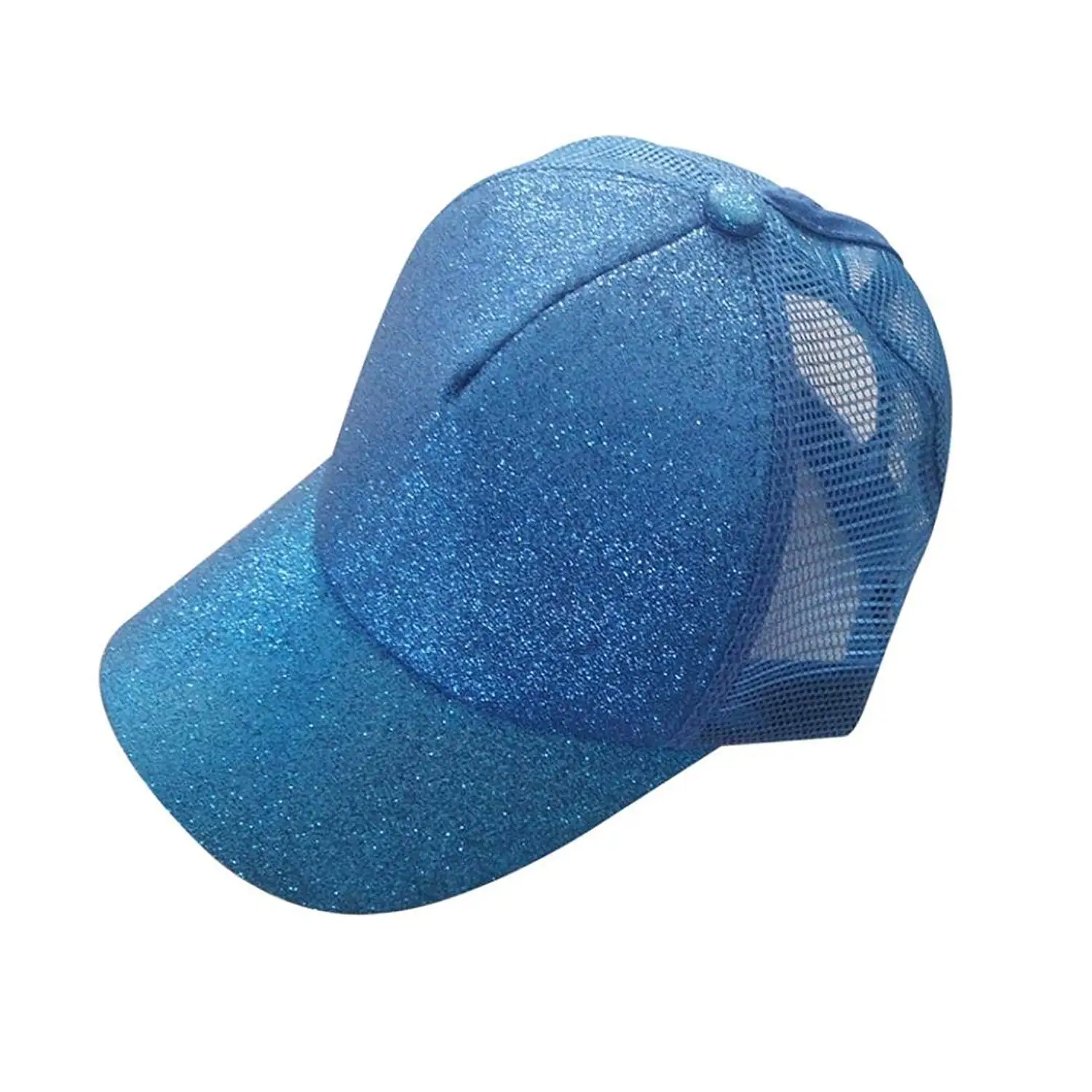 ball cap with ponytail attached