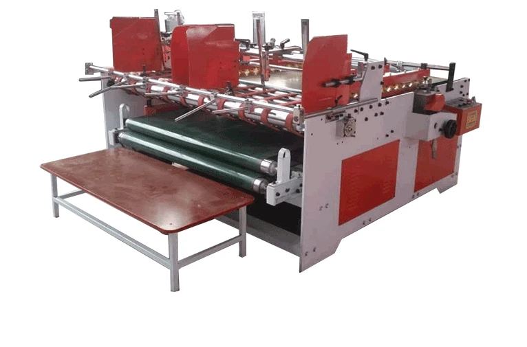 Semi-Auto Combined Pressure Model Carton Box Gluer/Corrugated Carton Forming Machine
