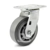 Heavy Duty Swivel Plate Non Marking Thermoplastic Rubber TPE Medical Castor Caster Wheels