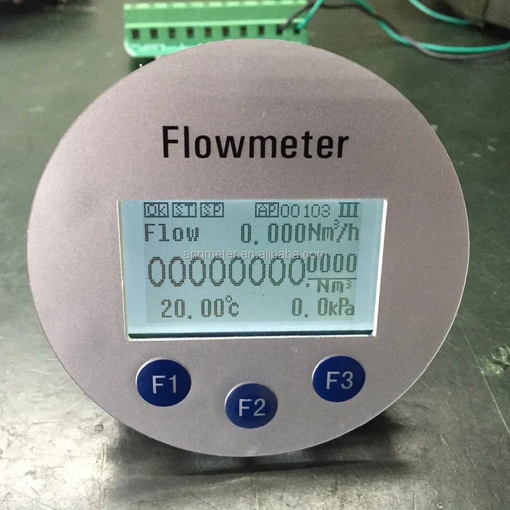 Rs485 Argon Flue Gas Mass Flow Meter Gas Turbine Flow Meter Converter