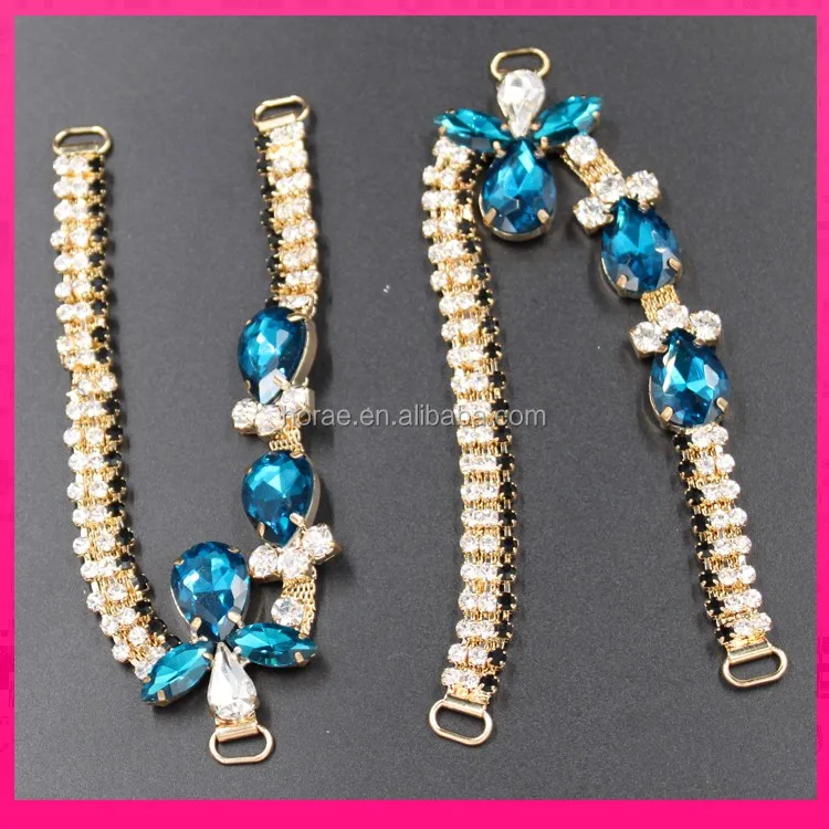 High Quality Lady Sandal Decoration Rhinestone Crystal Jewelry Shoe