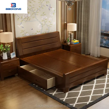 King Size Bed With Drawers Buy Single Bed With Drawer Wooden