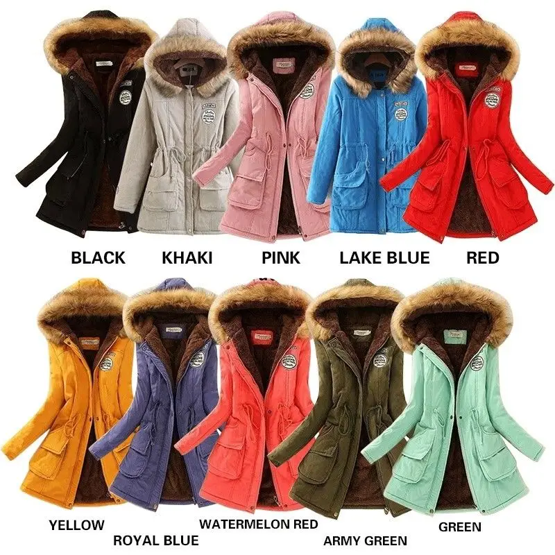 Coldker China factory rts female long parka womens wadded jaqueta feminina