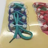 Hand Coordination Development Wooden Montessori Shoelace Toy