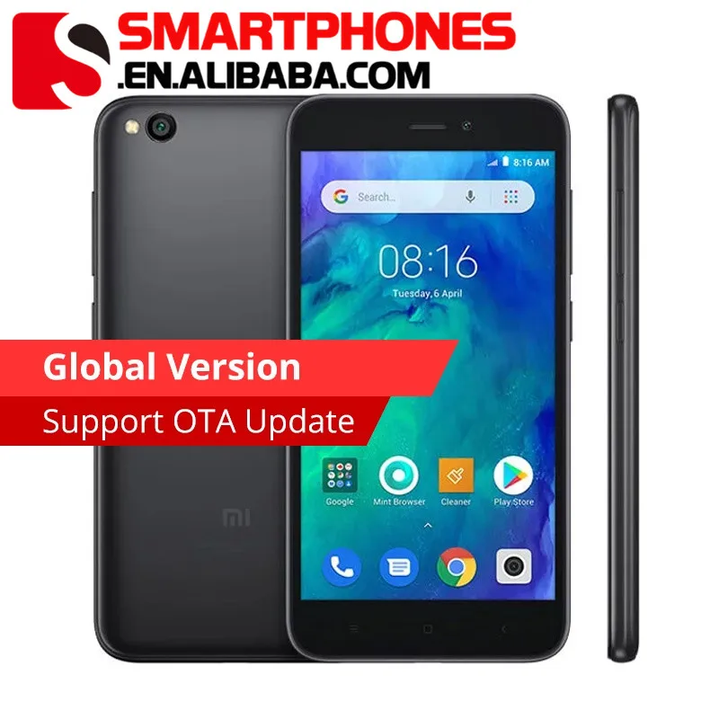 

Global Version Xiaomi Redmi GO 1GB RAM 8GB ROM Mobile Phone Snapdragon 425 Quad Core 5.0 4G LTE 8.0MP Camera 3000mAh Battery, N/a