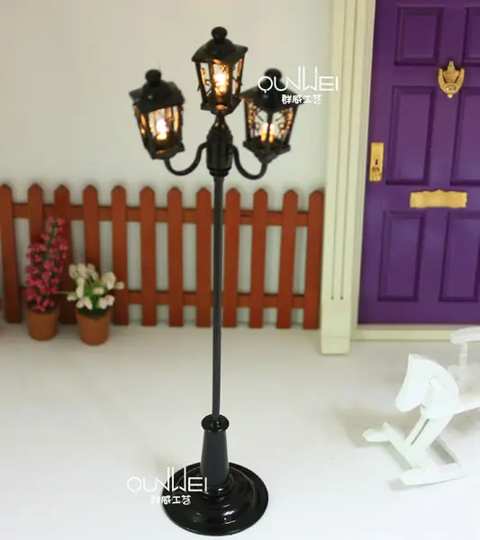 Led Street Light For 1 12 Miniature Dollhouse Black Buy Spot