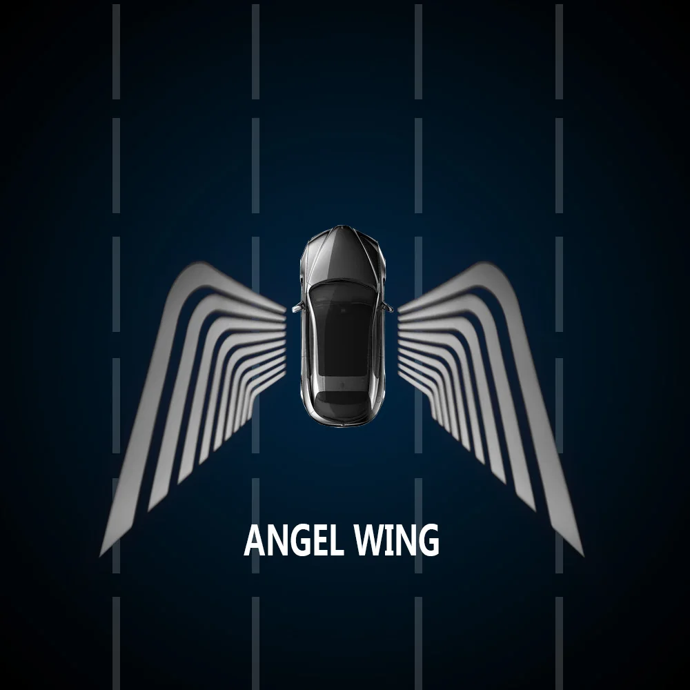 All Cars Courtesy Lights Car Led Angel Wings Spotlight Universal Fit