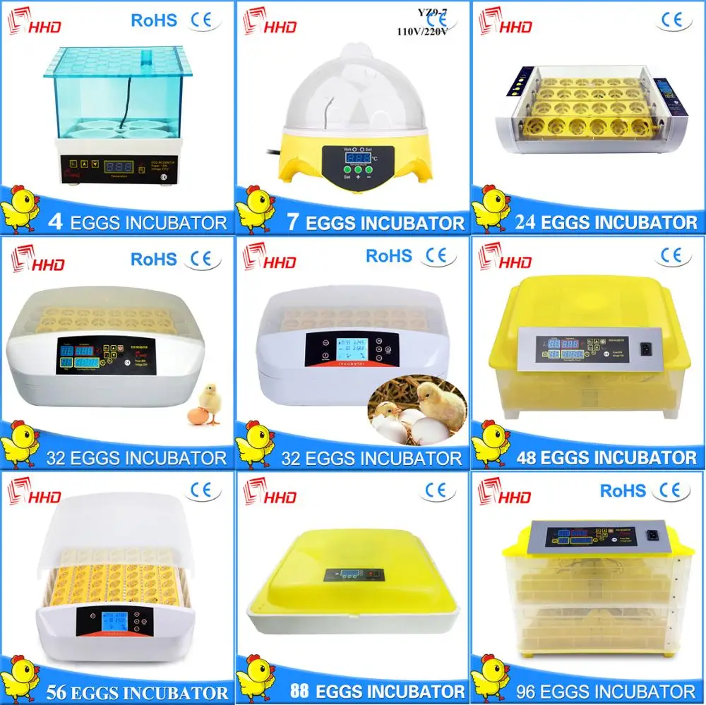 Yz-24a Full Automatic Controller 24 Eggs Poultry Egg Incubator Plastic Egg Trays For Nigeria ...