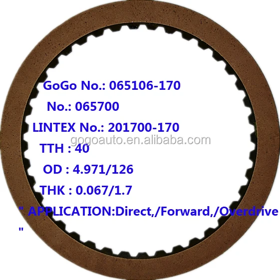 Transmission Friction Plate Kit For Toyota/a140l,A140e A540e/h,A541e