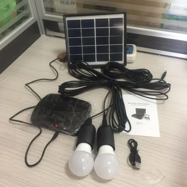 Mini solar lighting system, home lighting