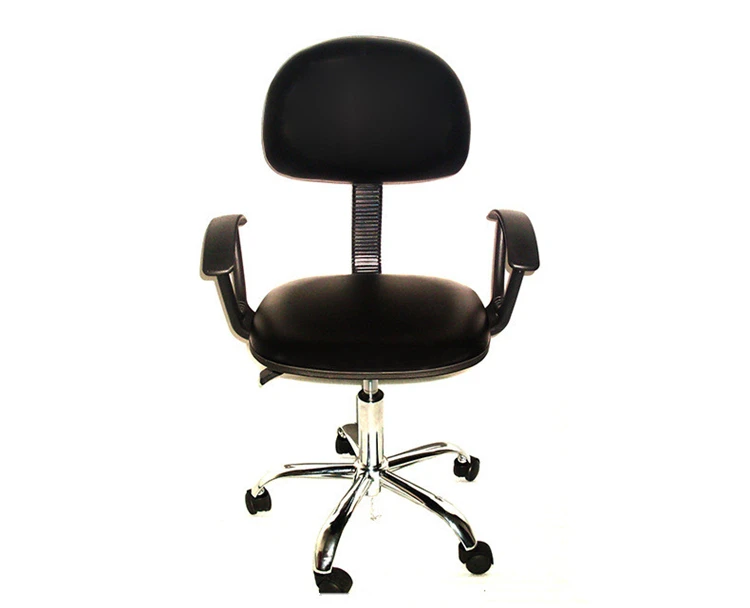 High Quality Black adjustable PU Leather ESD Chair with Armrest