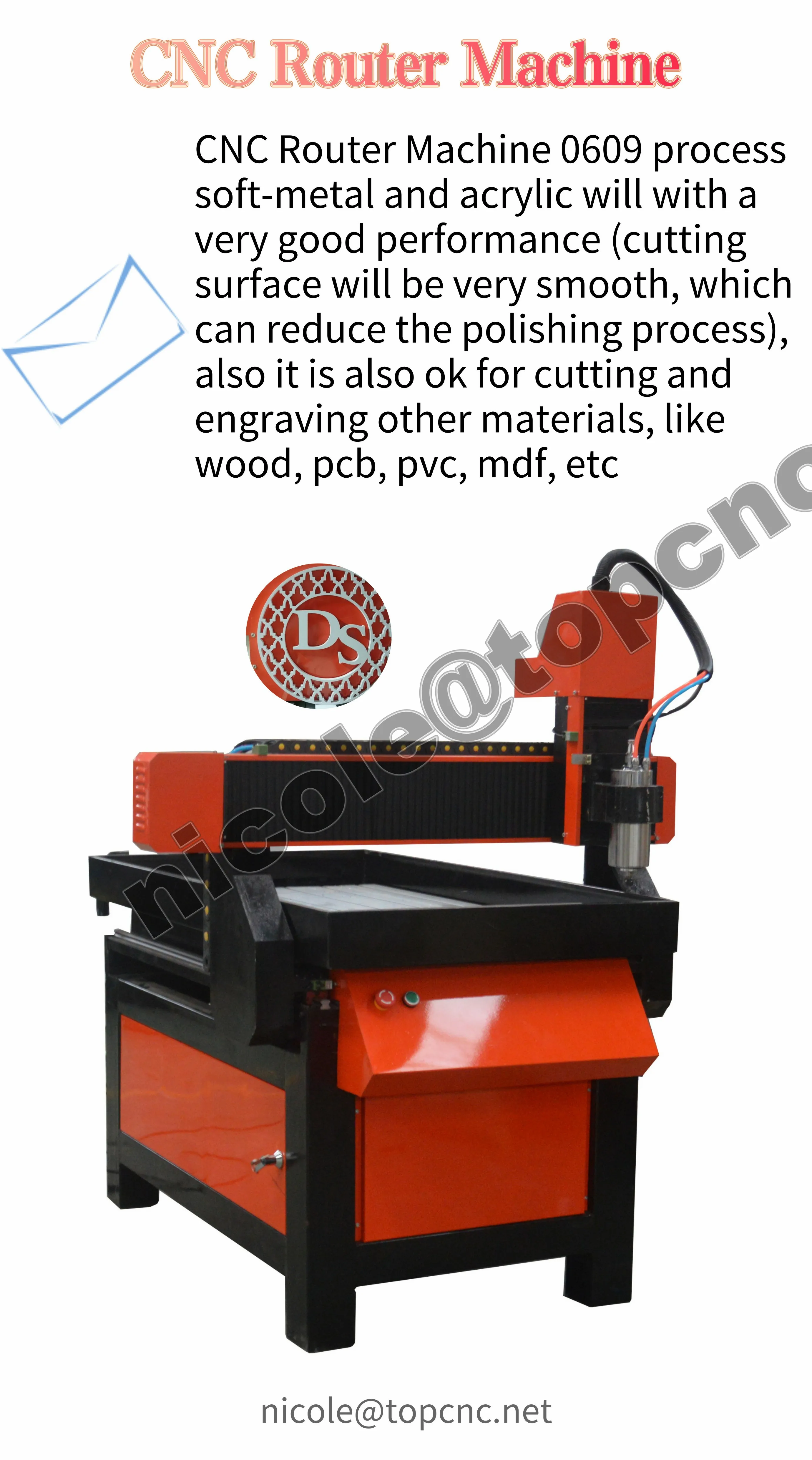 New type strong 0609 4 axis wood cnc router homemade wood engraving machine